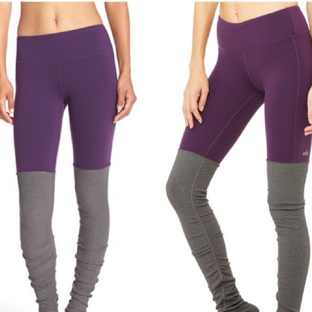 Goddess leggings purple and gray